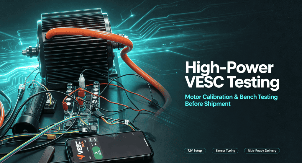Why Does My VESC Spark at 72V? Understanding Inrush Current and Safe Testing