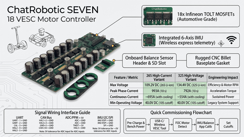 SEVEN 18 VESC Review: 26S-32S 993A/792A Specs & Build Guide