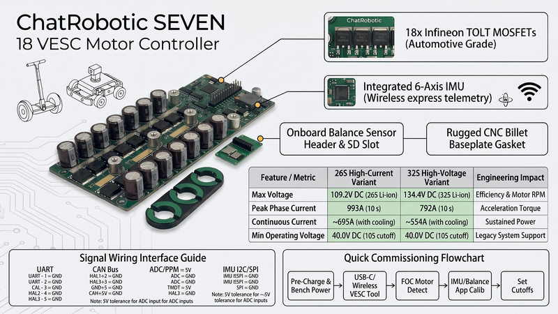 SEVEN 18 VESC Review: 26S-32S 993A/792A Specs & Build Guide
