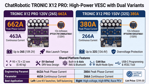 TRONIC X12 PRO 26S vs 32S Review: High-Power VESC Guide