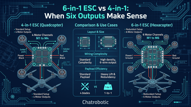 6-in-1 ESC vs 4-in-1: When Six Outputs Make Sense