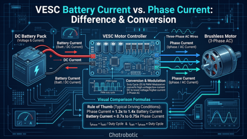 VESC Battery Current vs. Phase Current: What's the Difference and How to Convert