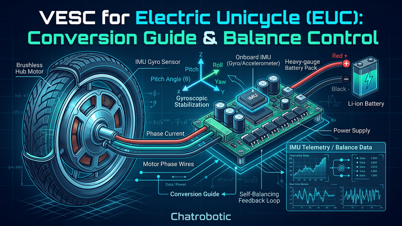 VESC Electric Unicycle Conversion: High-Voltage Controller Guide