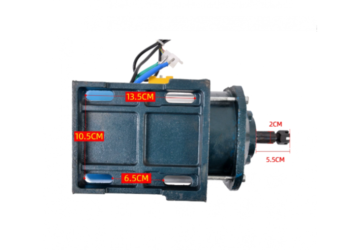 128-Type Brushless Center Differential Motor — 2000 W (48 V)